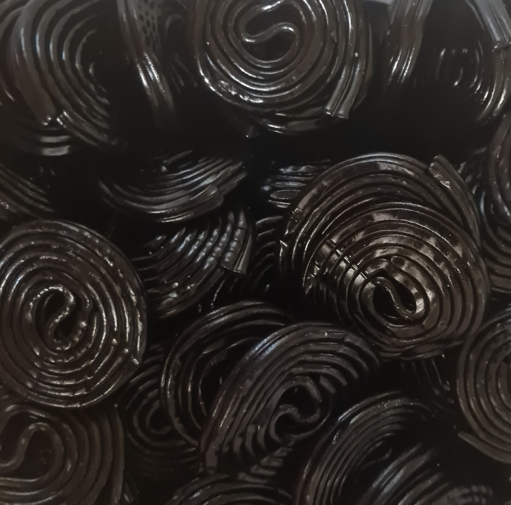 Black Liquorice Wheels Pick & Mix Sweets Kingsway 100g